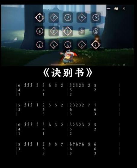 光遇決別書(shū)琴譜完整版3